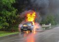 dreaming of a car catching fire